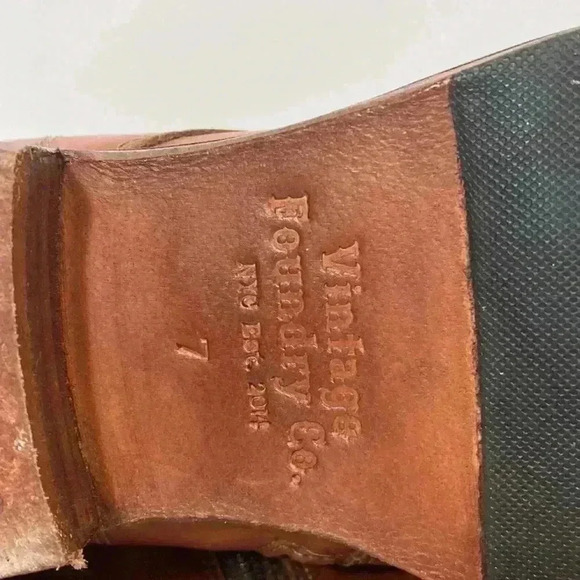 Vintage foundry size 7 boots leather style VFL186 Gemma - Picture 6 of 9